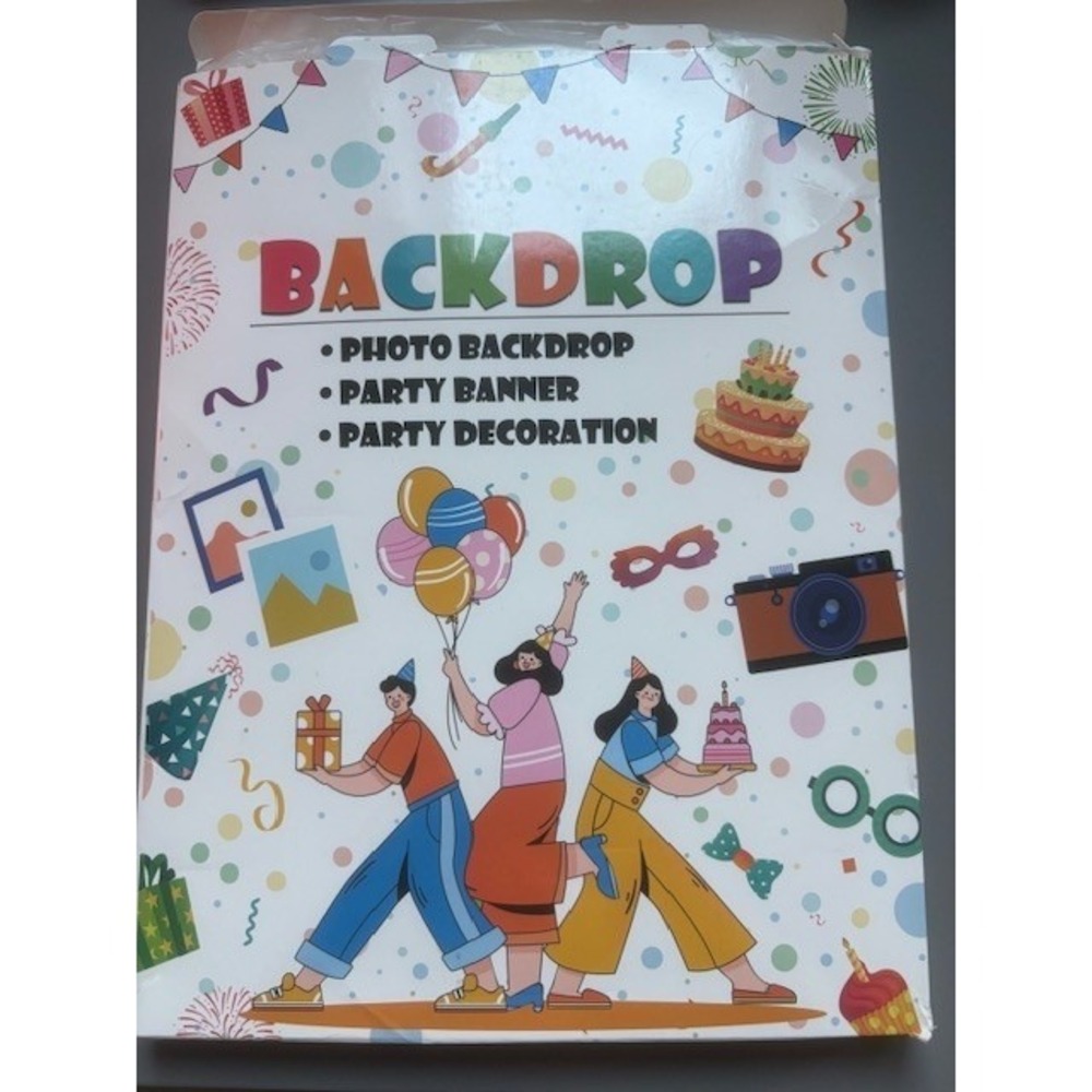 7x5ft Photo Backdrop‎ Party Banner Decoration Birthday Photography Prop